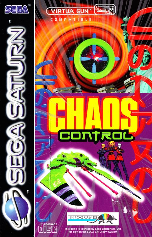 Chaos Control box art for Sega Saturn